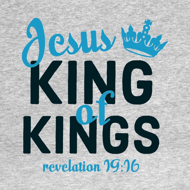 Jesus King Bible Revelation 19:16 Bible Verse by Foxxy Merch